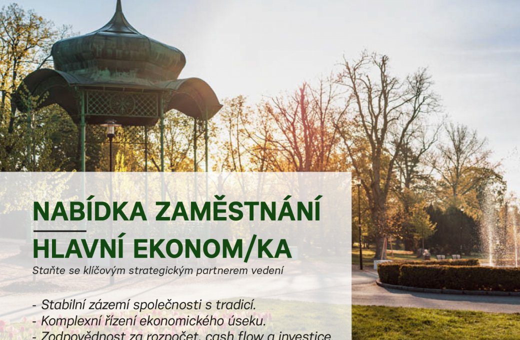 Hledáme zkušeného ekonoma/ekonomku